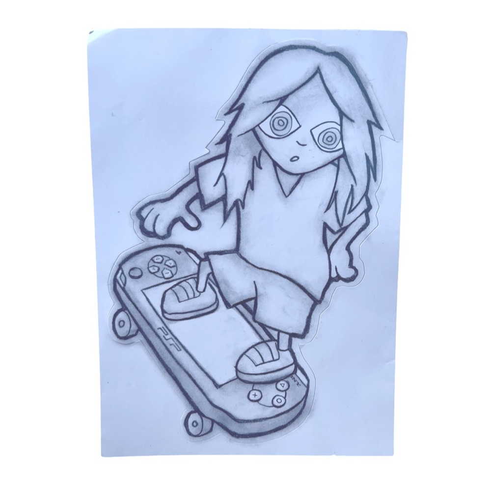 Sony PSP Skater Sticker
